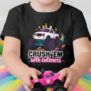Crush 'Em with Cuteness Unicorn Truck Shirt