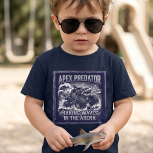 Boys Shark Monster Truck Tee